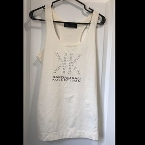 KARDASHIAN KOLLECTION BEDAZZLED TANK TOP
